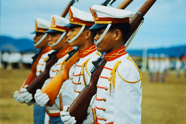Cadets in Uniforms During Their Graduation